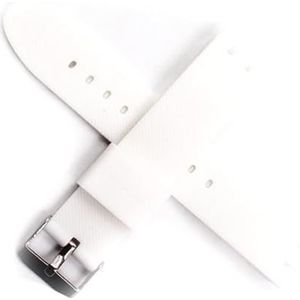 dayeer Waterdichte siliconen rubberen horlogeband voor Swatch horlogeband riem gereedschap riem (Color : White, Size : 20mm)