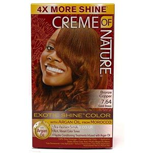 Permanente Kleur Argan Color Creme Of Nature Bronze Copper 7.64