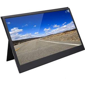 Lazmin112 13,3 inch UltraThin 1080P Full HD Monitor, Dual USB C IPS-scherm Draagbare Gaming Monitor met Magnetische Beugel Beschermhoes