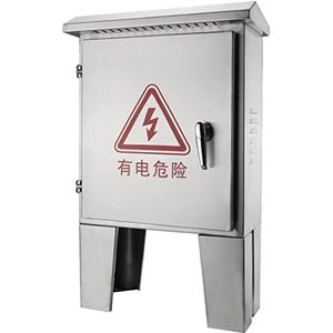Stalen elektriciteitskast, RVS IP67 aansluitdoos met scharnierend deksel en montageplaat, diverse maten(L30*W16*H50CM)