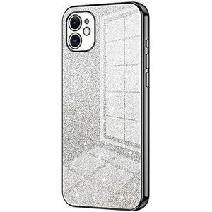 Telefoonbescherming Compatible with iPhone XR Case,Clear Glitter Electroplating Hybrid Protective Phone Cover,Slim Transparent Anti-Scratch Shock Absorption TPU Bumper Case for XR telefoon accessoire