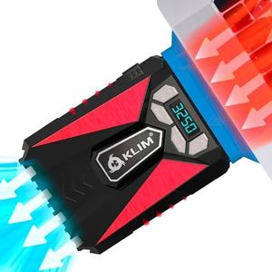 KLIM Cool Universal Cooler For Game Console Laptop PC - High -Performance ventilator voor snelle koeling - USB Warm Air Trigger Red [Nieuwe Versie]