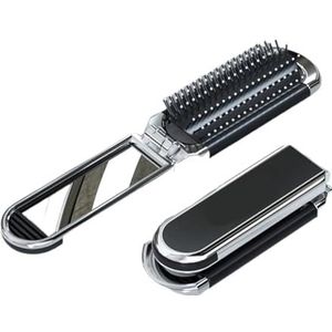 Kam 2 Stuks Haar Borstel Klap Massage Kam Hoofd Massage Anti-Statische Draagbare Reis Haarborstel Haarkam met Spiegel (SV)