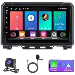 Android 14 2 Din Autoradio voor Suzuki Jimny JB64 2018-2020 - Steun Carplay Android Auto DSP-9"" Touchscreen Auto Stereo Met Stuurwielbediening WIFI 4G Bluetooth Split-Screen(P2 WIFI 4-Core 1G+32G)