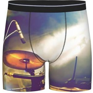 GRatka Boxer slips, heren onderbroek Boxer Shorts been Boxer Slip Grappige nieuwigheid ondergoed, Drum Kit, zoals afgebeeld, XXL