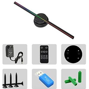 3D-hologram projector ventilator wandmontage wifi led-speler teken holografische lamp remote reclame display ondersteuning beeld video