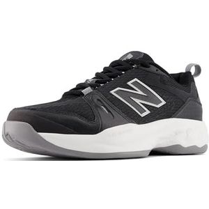 New Balance Men's Fresh Foam X 1007 V1 Tennis Shoe, Black/Grey, 15 X-Wide