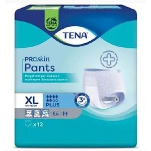 Tena Plus incontinentie-slips, heupomvang 120-160 cm, 600 ml opnamevolume, 12 stuks