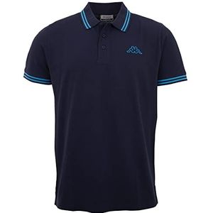 Kappa Deutschland ALEOT Poloshirt voor heren, Dress Blues, XXL, jurk, blauwtinten, XXL