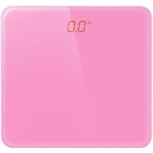 Elektrische Weegschaal For Lichaamsgewicht Digitaal Badkamerlichaam (Color : Pink)