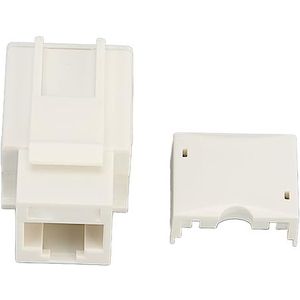 RJ45-netwerkconnector, Vergulde Terminals Netwerkmodule Plug and Play Cat6 Onafgeschermd 90 Graden Vlamvertragend Pc-omhulsel voor Spraak