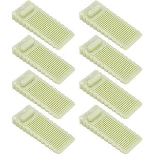 Deurstopwiggen, Deurstopper wig, vloergemonteerde rubberen premium deurwig(Groen)