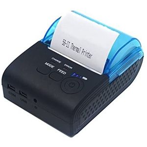 Etiketprinters 58mm Bluetooth thermische ontvangstprinter Draadloze POS-printer for mobiele telefoon Windows Support Cash Lade (Color : 5805DD Portable)