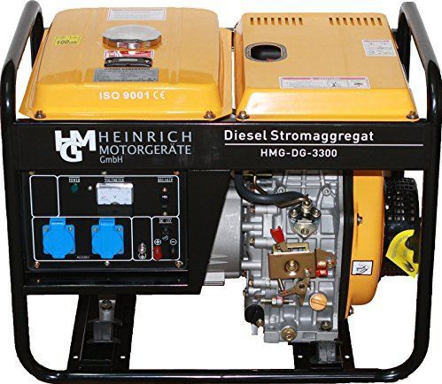 Heinrich Motorgeräte Diesel-stroomaggregaat HMG-DG-3300, diesel-stroomgenerator