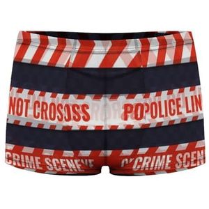 Rood En Wit Politie Lines Heren Boxer Slips Sexy Shorts Mesh Boxers Ondergoed Ademend Onderbroek Thong