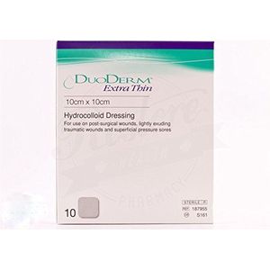 ConvaTec DuoDerm Hydrocolloïd-verband, extra dun, 10 cm x 10 cm