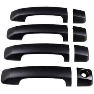 Autodeurgrepen 1 Set Auto Zijdeur Handvat Cover Trim Voor Tundra Voor Sequoia 2008-2021 Matte Zwart Abs Plastic Deurgrepen