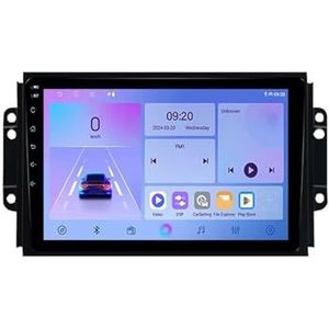 Android 14 Autoradio 9 inch touchscreen voor Chery Tiggo 3 3X Tiggo 2 2016-2020 Autoradio Navigatie met Carplay met GPS navigatie Bluetooth FM USB Steering Wheel Control(B7 1G+32G)
