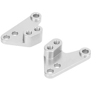 RC Schokdemper voor Achter, Stabiele Aluminiumlegering Veilige Slijtvaste RC Schoktorens Mount 1 Paar voor 1/10 (Zilver)