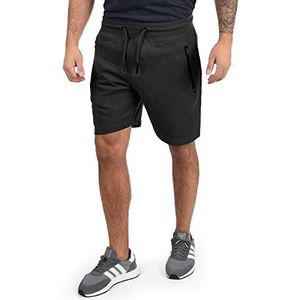!Solid SDTaras sweatshorts voor heren, korte broek, joggingbroek met afsluitbare steekzakken en koord, regular fit, donkergrijs (dark grey melange 8288), XL