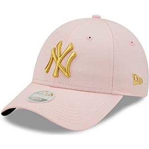 New Era New York Yankees Metallic Logo Pink 9Forty Adjustable Women Cap - One-Size