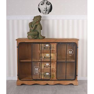 Industrial Möbel Dressoir Loft Studio Commode Sideboard 102 cm Bruin lof600 Palazzo Exclusief