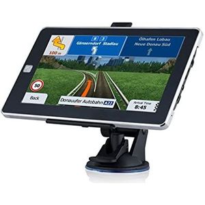 GPS-autonavigatiesysteem, 7 inch touchscreen truck GPS Navigator Sunshade Sat Nav Car GPS Navigatie 25 6m + 8G Europa Amerika Europa kaart Voor auto, vrachtwagen, camper(With wired camera)