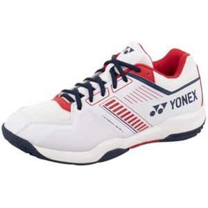 YONEX Power Cushion Strider Flow Wide Badminto schoenen - wit/rood - SHBSF1W, wit, rood, 43 EU