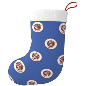 UVBDF Minnesota staat vlag traditionele kerst kousen met pluche manchet, vakantie decor kousen, kous voor de mantel