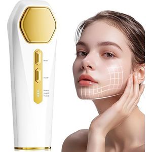 INTEO Melklicht gezichtsmassageapparaat voor gezicht en hals, thuisschoonheidsmachine, melklicht, hele lichaam, tweekleurig, lichtrood lichttherapie voor gezichtsgereedschap voor huidverzorging