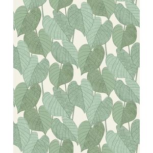 behang bladeren groen 53 cm x 10.05 m - van Sanders & Sanders