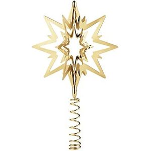 Georg Jensen Top Star - Gold Plated Brass With Red Ribbon - Small