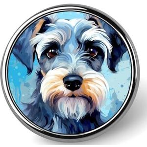 Jack Russell Terrier Ronde Broche Pin voor Mannen Vrouwen Aangepaste Badge Knop Kraag Pin voor Jassen Shirts Rugzakken