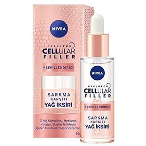 NIVEA Cellular Voedende olieelixer, anti-aging Beauty Award Winnaar 2019, hyaluroncellulaire vuller in 1 verpakking (1 x 30 ml), anti-rimpel gezichtsolie, hydraterende gezichtsverzorging