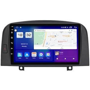 Android 14 autonavigatie in-dash autoradio-ontvanger voor Hyundai Sonata NF 2004-2008 dubbel Din 9 inch touchscreen autoradio met satellietnavigatie Bluetooth handsfree RDS SWC(T2 8Core 8+128G)