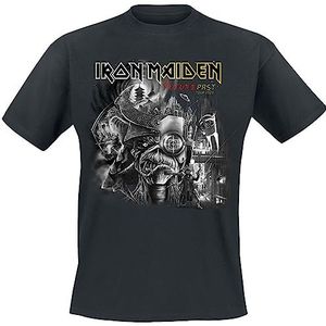 Iron Maiden The Future Past Tour Art 2023 T-shirt zwart XL 100% katoen Band merch, Bands, Duurzaamheid