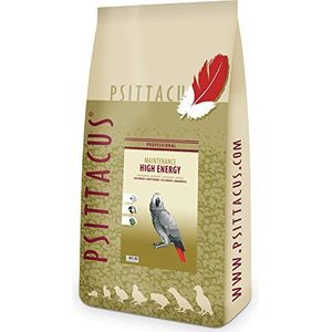 Psittacus High Energy 12 kg, volledig voer voor yaco's, ara's en andere Afrikaanse papegaaien, premium vogelvoer, 100% niet-GMO
