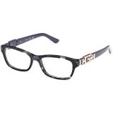 Guess - Rechthoekige Optische Monturen - Grijs - Dames