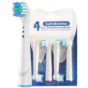 Professionele Elektrische Tandenborstelkoppen Refill Voor Oral-B Vervanging Hoofden 4 Count Tandenborstelkoppen Compatibel Met Orale B Voor 7000/Pro 1000/9600/500/3000/8000