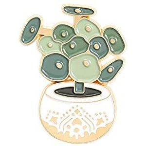 Emaille Pins Leuke Cactus Aloe Plant Broche Sieraden Pines Revers Pin Badge Broches Voor Kleding Badges