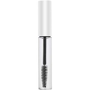 Mascara Tube, 10ml Lege Tube voor Mascara DIY Wimperborstel Container Fles met Wand (10ml witte dop)