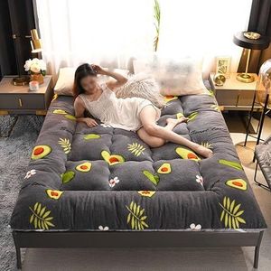 Opvouwbare oprolbare futonmatras, vloermatras dikker draagbare Tatami-mat gast zacht ademend slaapmatje voor reizen kamperen 100x200cm/39x79in B
