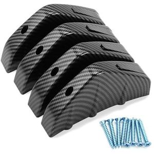 Spoiler Dakvleugel Voor X6 F16 Voor X1 E84 F48 Voor X3 Voor X4 F34 F31 F11 F07 F30 F10 Voor X5 E53 F15 E70 E71 Auto Achterbumper Gegoten Haaienspoiler 4st Kofferbak Zijspoilervleugel(Carbon Fiber)