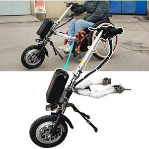 Rolstoeltrekinrichting, Elektrische Ombouwset (Handmatig→Elektrisch) / Bereik: 85 Km, 3 Snelheden/Met Koplamp En Schokdempersysteem,A