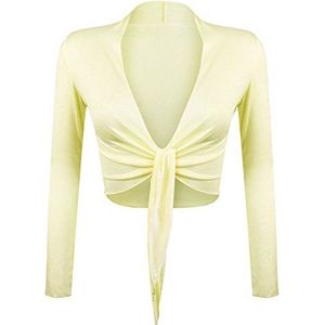 Glamexx24 elegant Bolero damesjack met lange mouwen Made in Italy