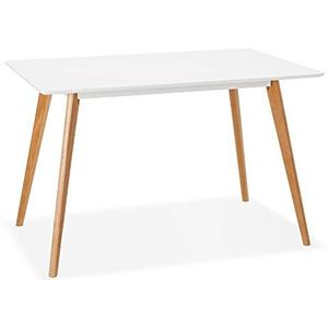 Design witte 'MARIUS' tafel/bureau in Scandinavische stijl - 120x80 cm