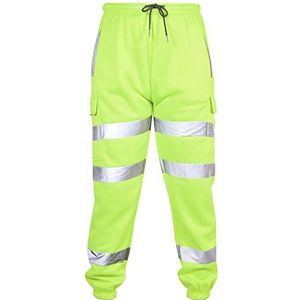A2Z Hoge Zichtbaarheid Veilig Werk Broek Reflecterend Joggingbroeken - Hi Vis Trouser Neon Green XL