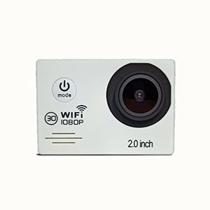 Actiecamera, Sportcamera Outdoor Onderwater Digitale Video Camera Mini WiFi Waterdichte DV(White)