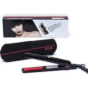 Mini compacte elie stijltang, ideaal voor kort haar, reisformaat, dubbele spanning, perfect voor het stylen onderweg. (Rood)
