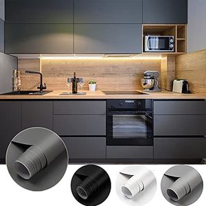 Cahomo Mat zelfklevend behang PVC meubelstickers kleverige achterkant 61 x 550 cm (B x L) decoratieve rol waterdichte vinylfilm, doe-het-zelf, opknappen van muren, tafel, kasten, keukenplankbekleding